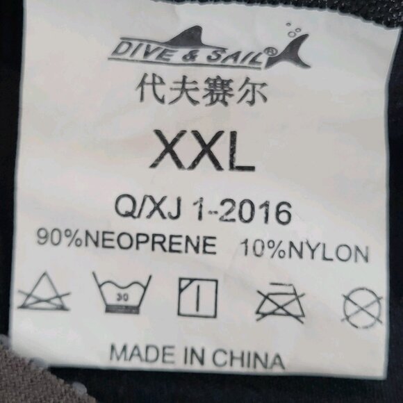 Dive & Sail Multicolor Colorblock Zipped Long Sleeve Wetsuit Kids Size XXL - Picture 3 of 9